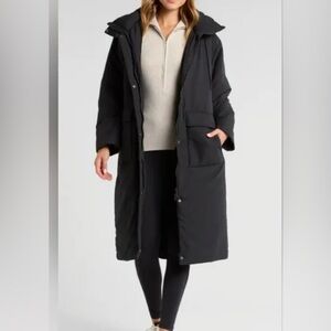 Zella Duvet Insulated Coat in black